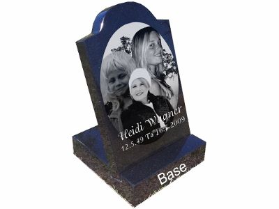 Mini Headstone with Granite Base