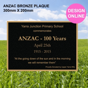 BRONZE PLAQUE