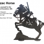 anzac horse war memorial corten engineering art