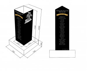 war memorial mckinlay mockup granite laser etched