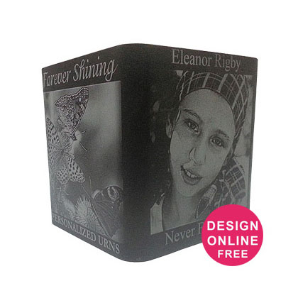 The Black Anodized Cube Urn