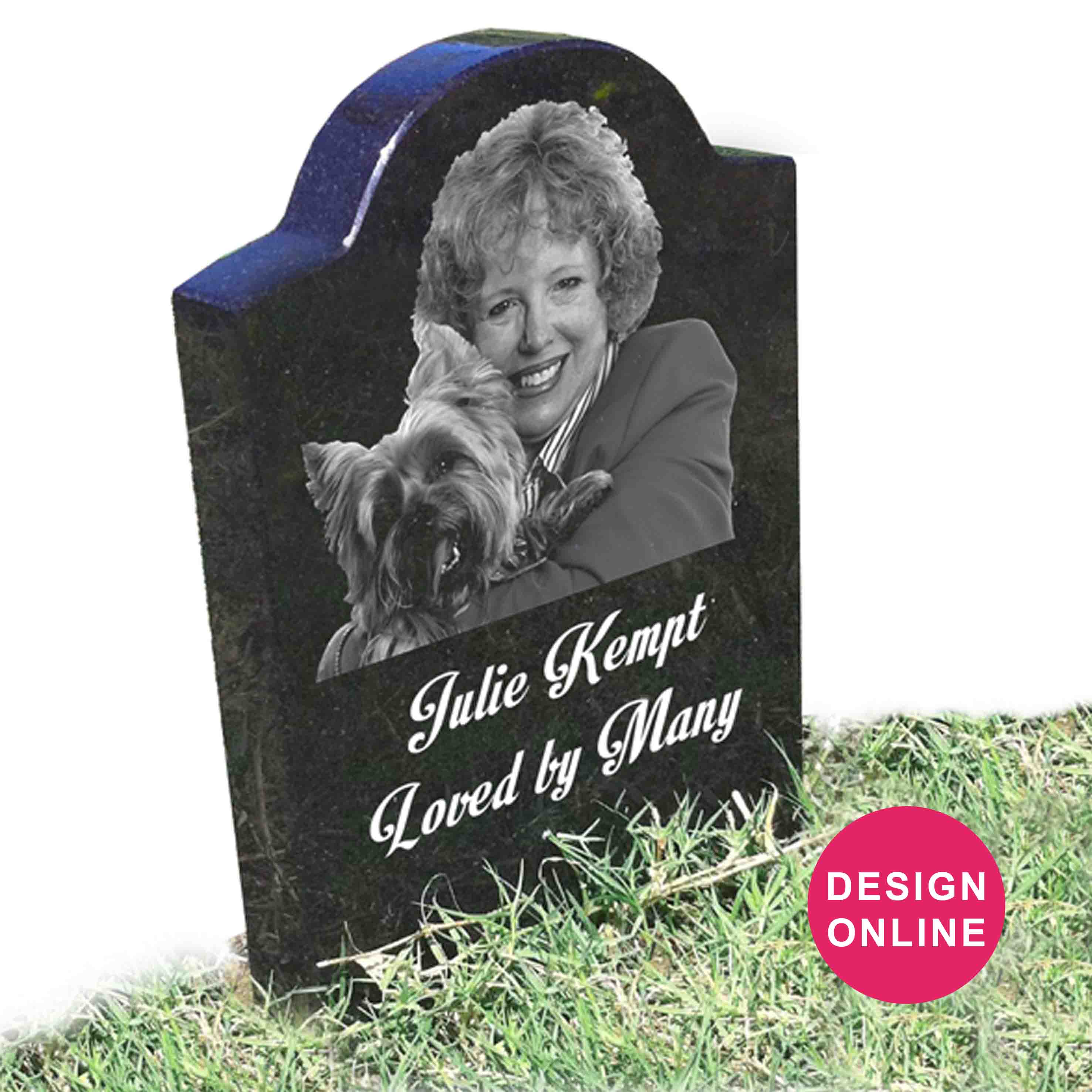 Mini Headstone in Ground