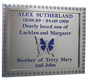 stainless steel reflective plaque