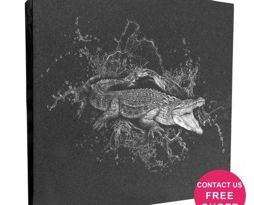 serpentine laser etched headstone design online