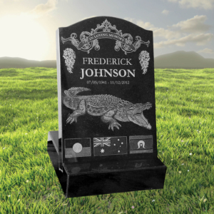 Buy Laser Etched Memorial Black Granite Mini Headstone