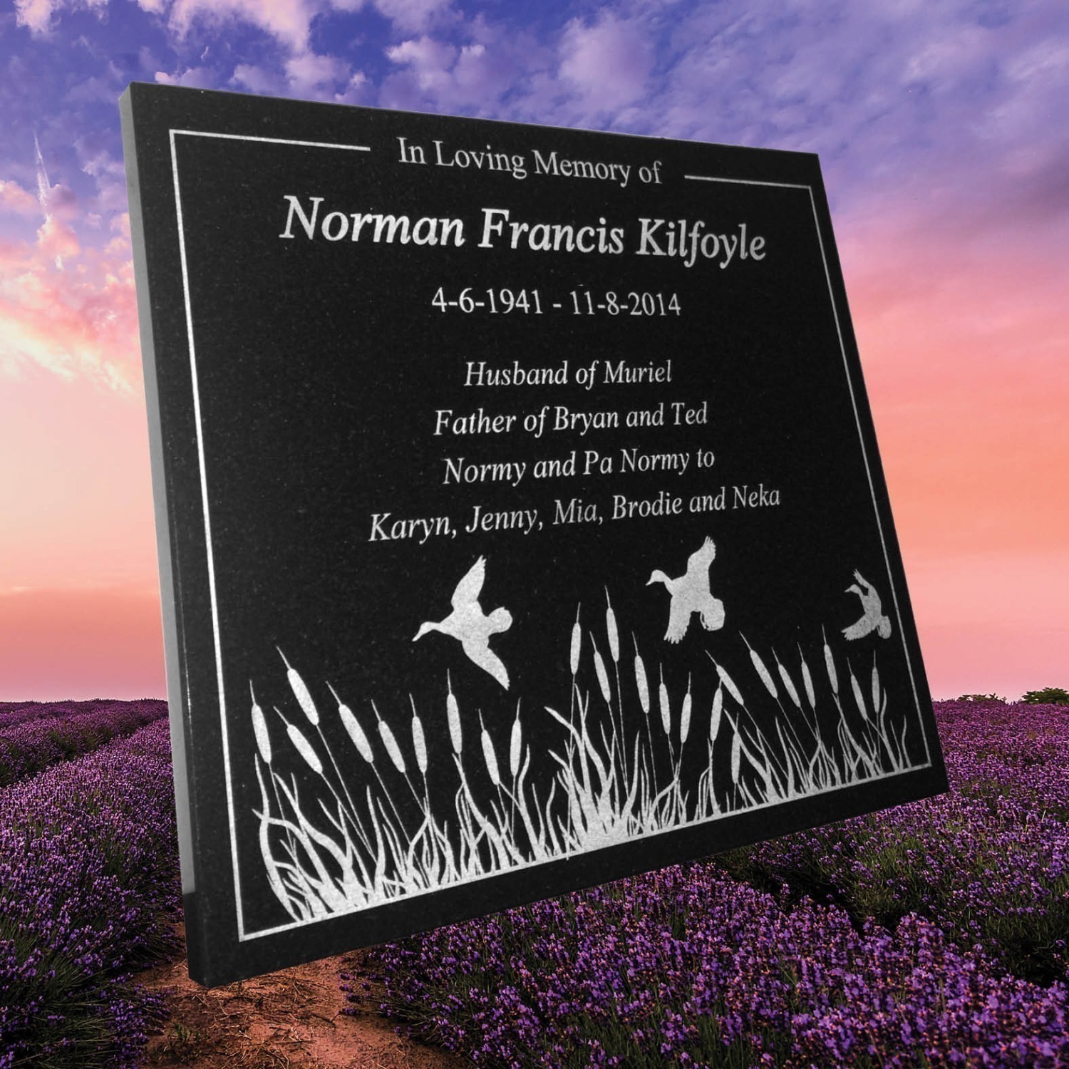 Laser Etched Granite Plaques Forever shining Memorials
