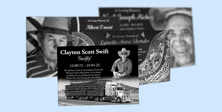 Laser Etched Black Granite Plaques