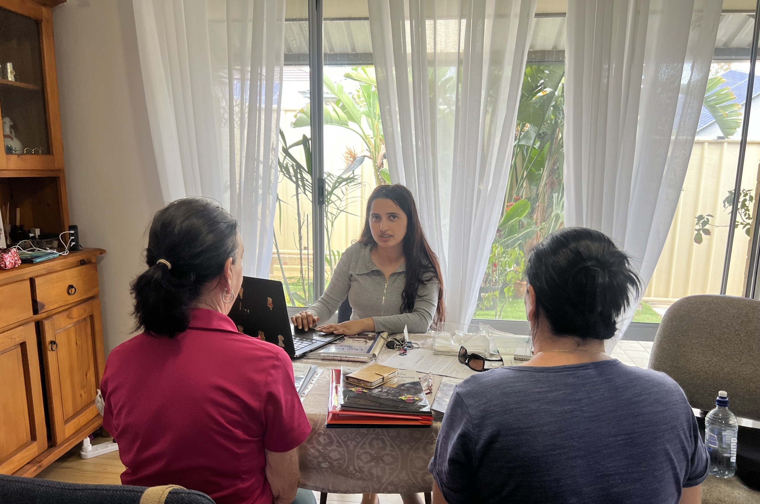 Forever Shining team on a free home visit in Perth