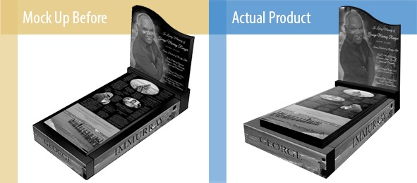 Before and After – Ranger Full Monument Laser Etched